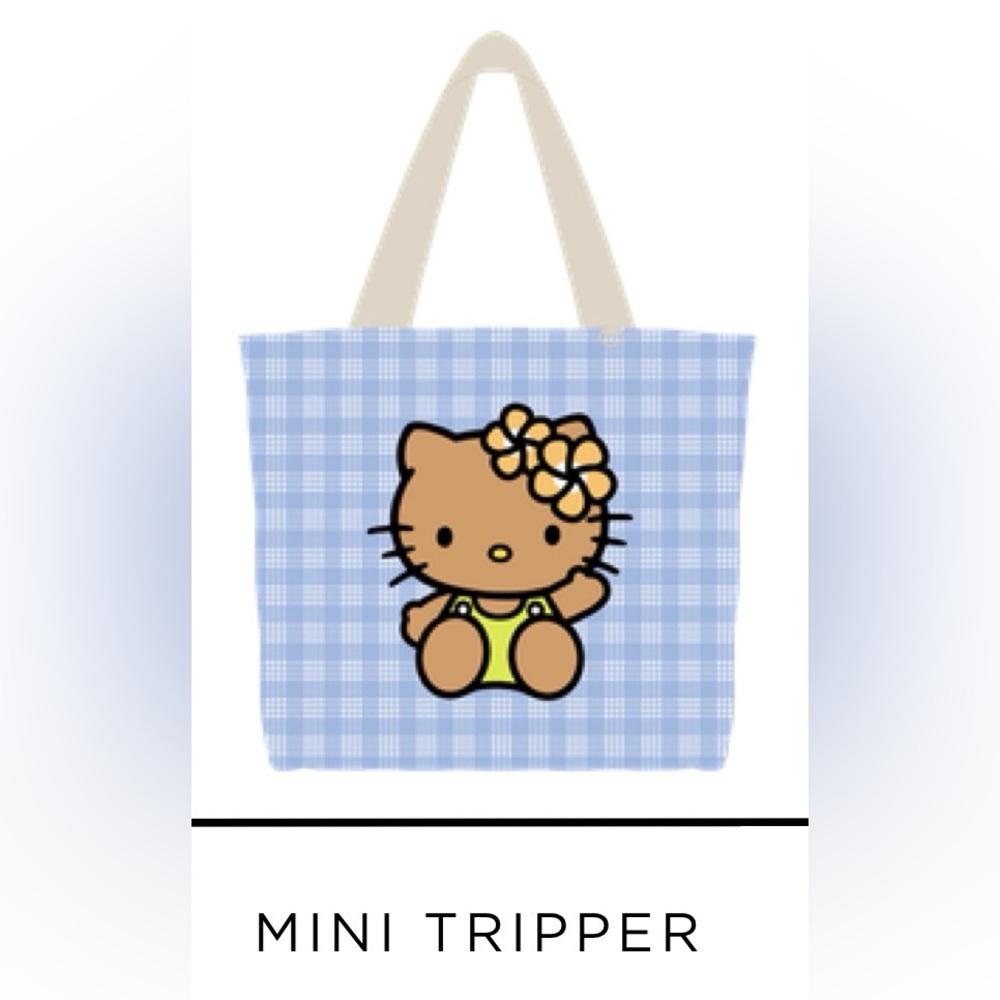 Aloha Collection Hawaii Hello Kitty splash proof mini tripper Palaka plaid bag